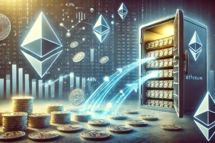 Ethereum Exchange Supply drops to a low record of 4.9%
