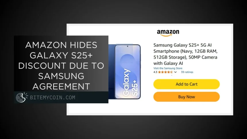 Amazon hides Galaxy S25+ discount due to Samsung agreement