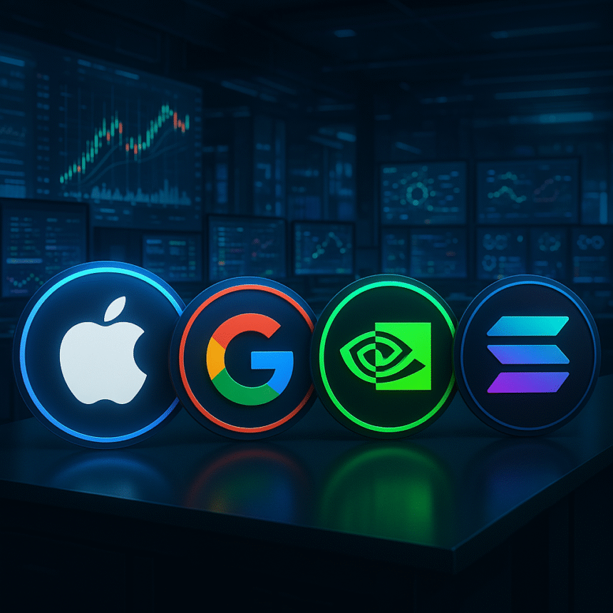 How to buy tokenized stocks from Google, Apple and Nvidia on Solana?