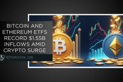 Bitcoin and Ethereum ETFs record .555 billion inflows amid a surge in crypto