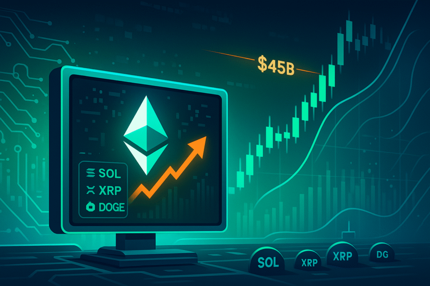 Ethereum will rebound futures when the top altcoin OI approaches 45B