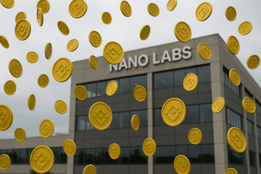 BNB floods with Nano Labs’ Treasury Department with New Millionaire Purchase