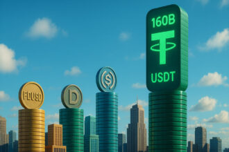 Tether Mint will fill  billion with USDT when supply reaches a record 0 billion