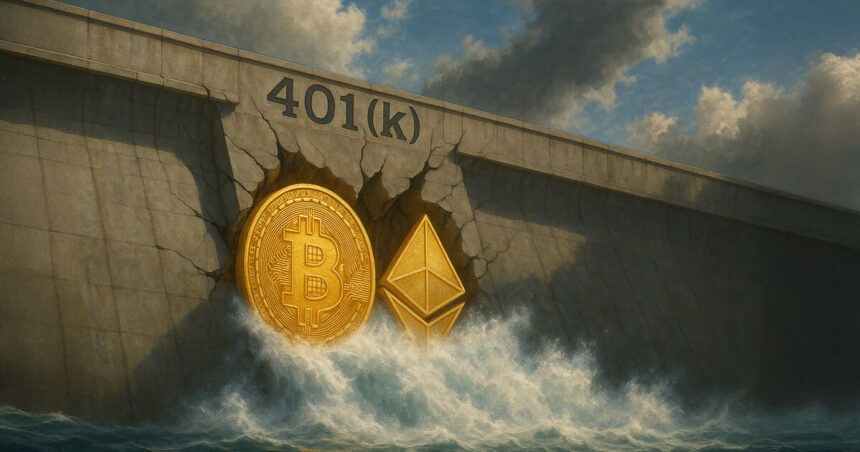 Trump 401K orders to drive Ethereum into Bitcoin up to 2 billion via default flow