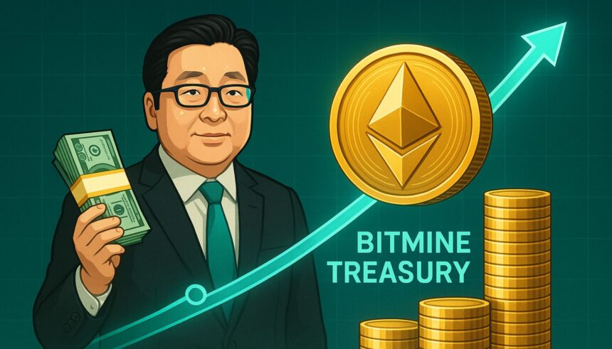 Tom Lee buys  million at Ethereum as Bitmine expands Treasury to  billion