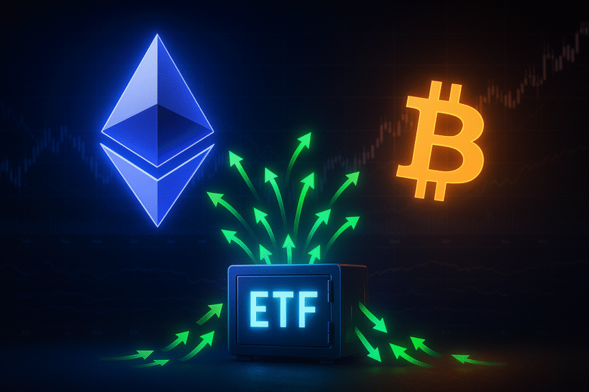 Ethereum ETF surpasses Bitcoin for seven days in a row as daily inflows reached 5 million