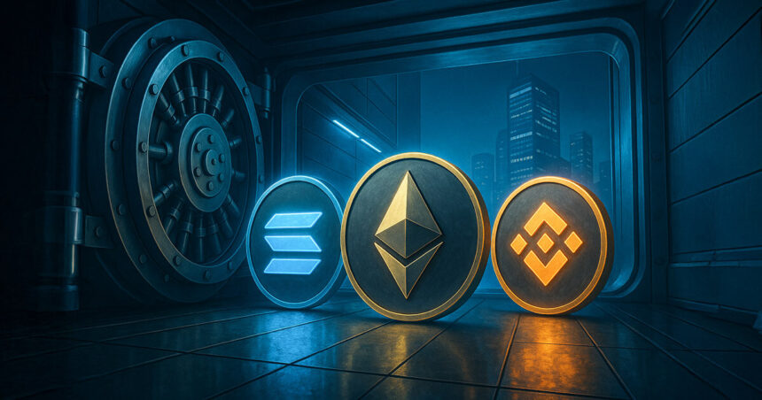 Solana, BNB and Ethereum Ethereum to receive .755 billion injections as global companies accelerate the Cryptocurrency Department