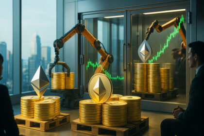 After Bitcoin crashed, financial institutions acquired 128,718 ETH as a buyout. After Bitcoin crashed, financial institutions acquired 128,718 ETH as a buyout.