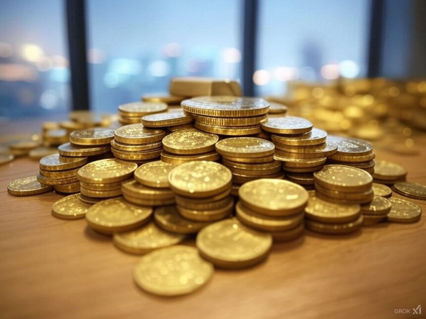 Tokenized gold exceeds  billion