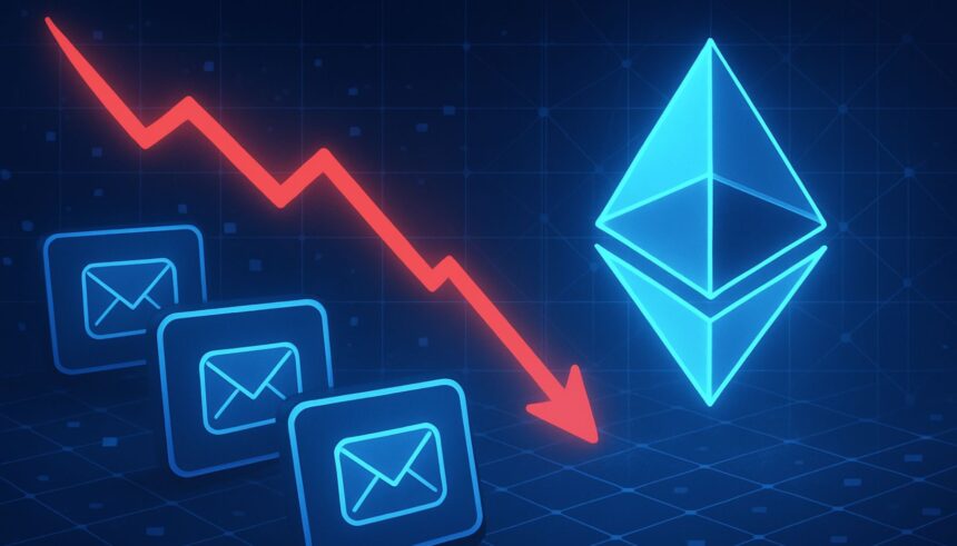 Ethereum activity hits 7-month low: active addresses down 32% from August peak