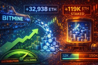 Bitmine expands Ethereum Holdings: adds 32,938 ETH and invests approximately 119,000 ETH