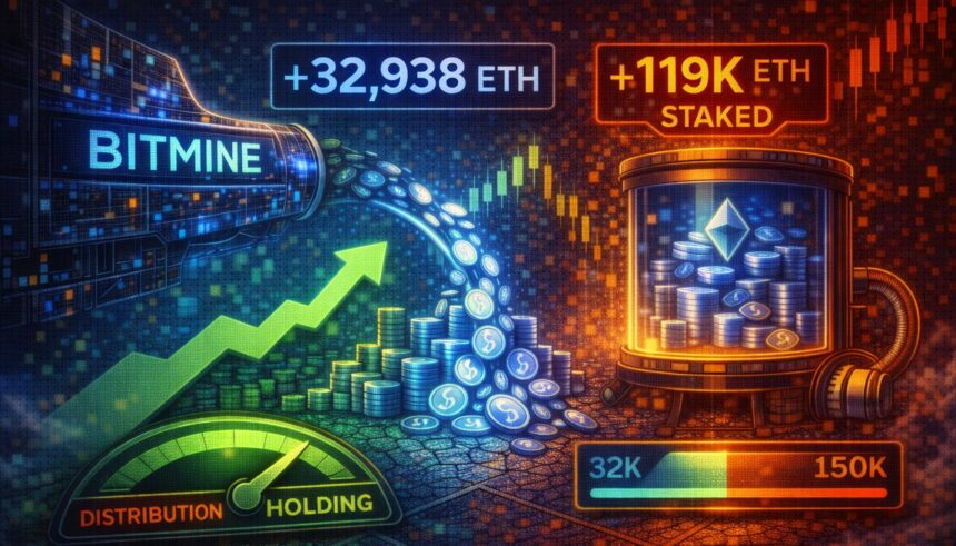 Bitmine expands Ethereum Holdings: adds 32,938 ETH and invests approximately 119,000 ETH
