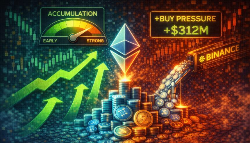 Ethereum Shows Early Accumulation Signals As Binance Buying Pressure Rises
