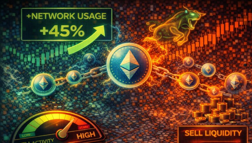 Ethereum network usage surges nearly 45% as bulls aim for higher level recovery Ethereum network usage surges nearly 45% as bulls aim for higher level recovery