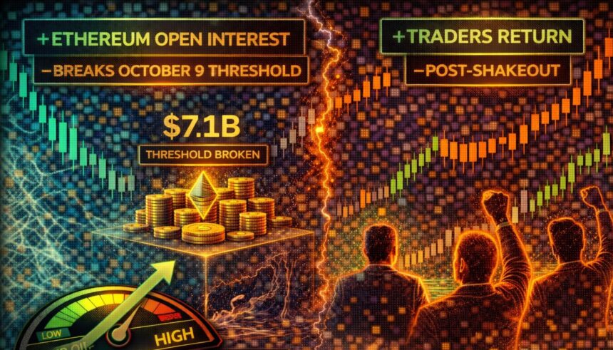Ethereum open interest breaches October 9th threshold: traders return after shakeout