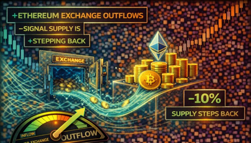 Ethereum exchange outflow causes signal supply to decline